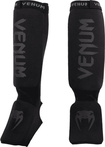 מגני רגליים Venum Kontact Shin Guards – Black/Black מידה M