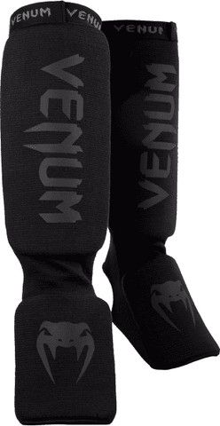 מגני רגליים Venum Kontact Shin Guards – Black/Black מידה M