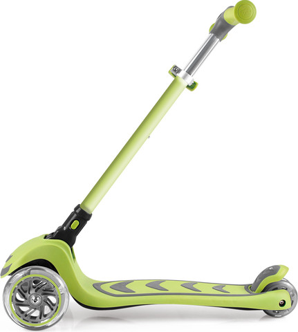 קורקינט ילדים ריידר Rider מתקפל 3 גלגלים מאירים וכידון 4 מצבי גובה - זהב