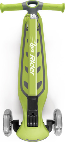 קורקינט ילדים ריידר Rider מתקפל 3 גלגלים מאירים וכידון 4 מצבי גובה - זהב