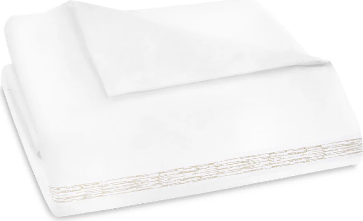 סט מצעים זוגי צבע לבן פנינה 200X220 דגם Alentejo  מבית Hollandia  – Amalia