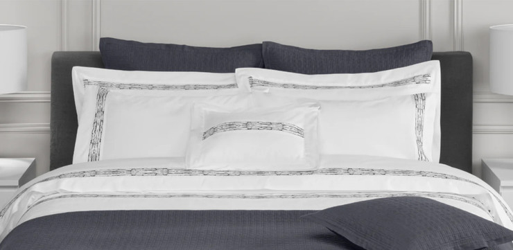 סט מצעים זוגי צבע לבן פנינה 200X220 דגם Alentejo  מבית Hollandia  – Amalia