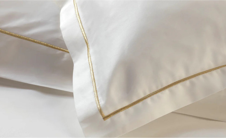 סט מצעים זוגי צבע קרם זהב 200X220 דגם Dalia מבית Hollandia - Amalia