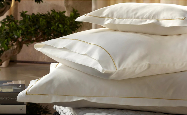 סט מצעים זוגי צבע קרם זהב 200X220 דגם Dalia מבית Hollandia - Amalia