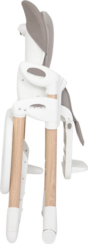 כסא אוכל לתינוק מתכוונן 2ב1 מסגרת עץ דגם Mimzy Recline Wood צבע strata-dune-wood