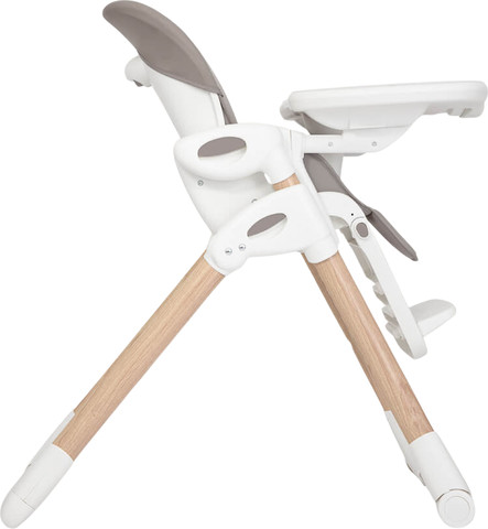 כסא אוכל לתינוק מתכוונן 2ב1 מסגרת עץ דגם Mimzy Recline Wood צבע strata-dune-wood