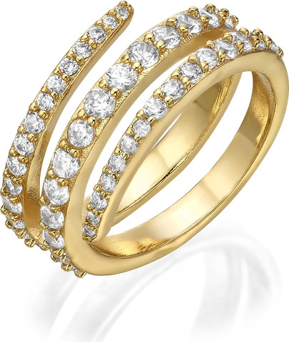 Round Spiral טבעת זהב