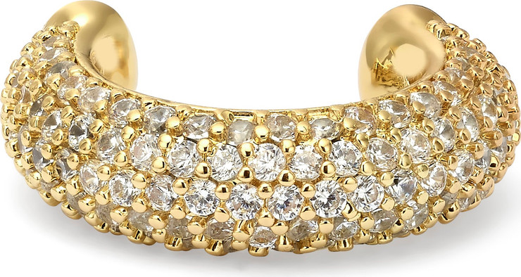 Golden Pavé Cuff עגיל קאפ זהב