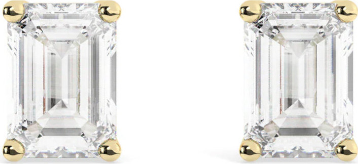 Emerald stud עגילים זהב 0.5ק
