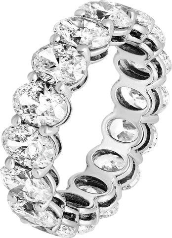 Oval Eternity Band טבעת רודיום