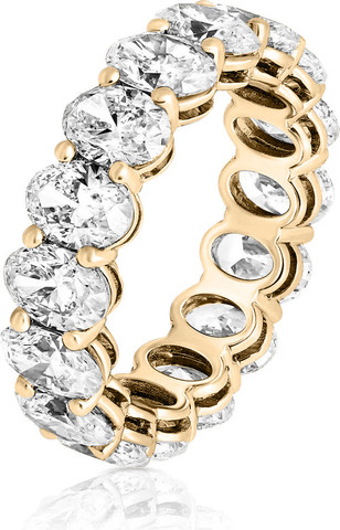 Oval Eternity Band טבעת זהב