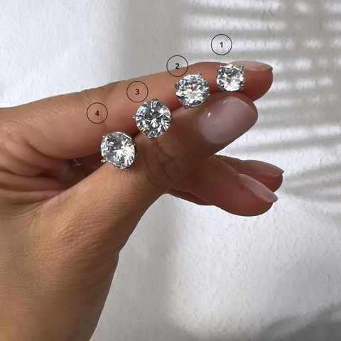 עגילים זהב Stud