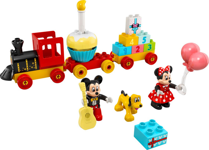 לגו דופלו רכבת יום הולדת מיקי ומיני 10941 - Lego
