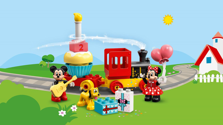 לגו דופלו רכבת יום הולדת מיקי ומיני 10941 - Lego