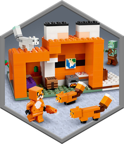 לגו מיינקראפט בקתת השועל 21178 - Lego