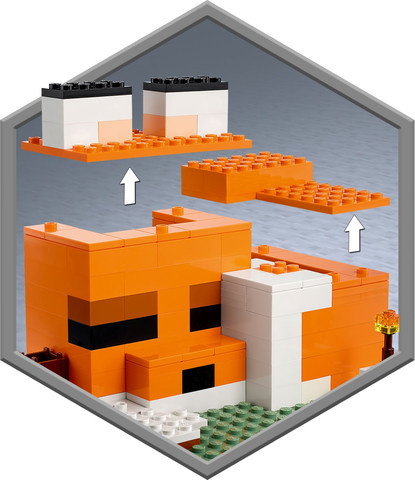 לגו מיינקראפט בקתת השועל 21178 - Lego