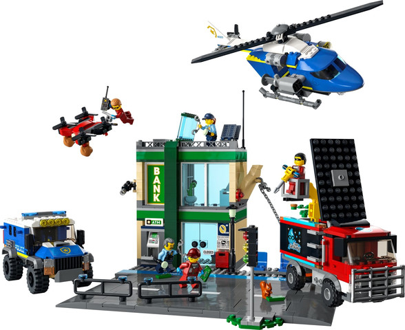 לגו סיטי מרדף משטרתי בבנק 60317 - Lego