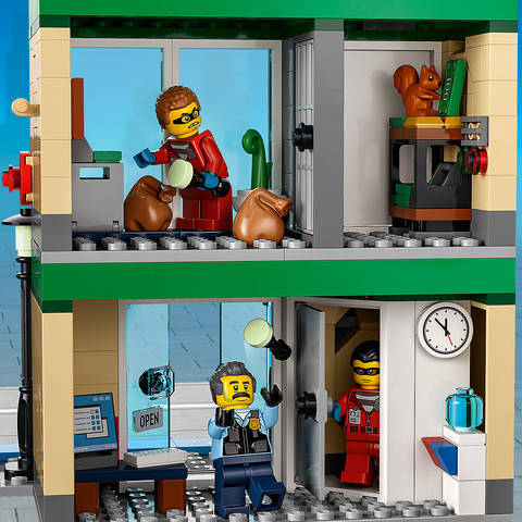 לגו סיטי מרדף משטרתי בבנק 60317 - Lego