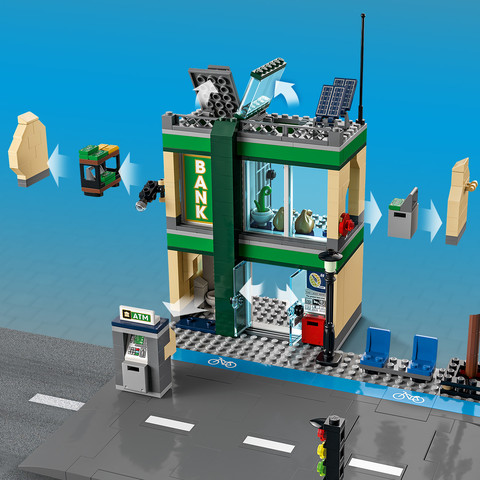 לגו סיטי מרדף משטרתי בבנק 60317 - Lego