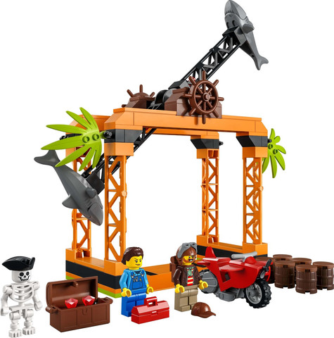לגו סיטי אתגר פעלולי מתקפת הכריש 60342 - Lego