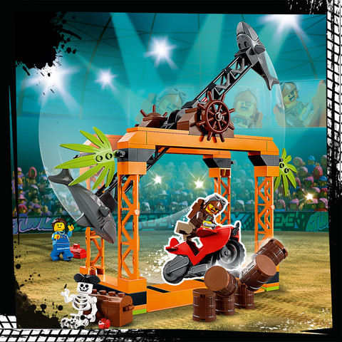 לגו סיטי אתגר פעלולי מתקפת הכריש 60342 - Lego