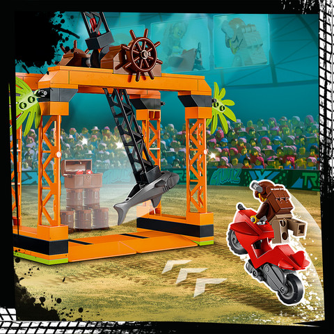 לגו סיטי אתגר פעלולי מתקפת הכריש 60342 - Lego