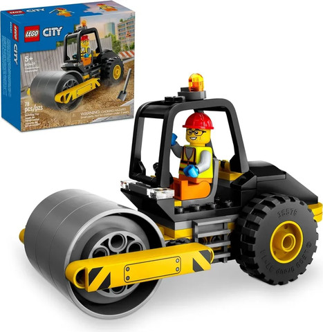 לגו סיטי מכבש קיטור לעבודות עפר 60401 - Lego
