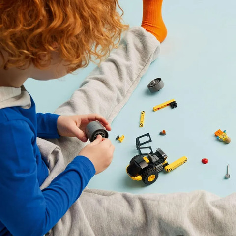 לגו סיטי מכבש קיטור לעבודות עפר 60401 - Lego