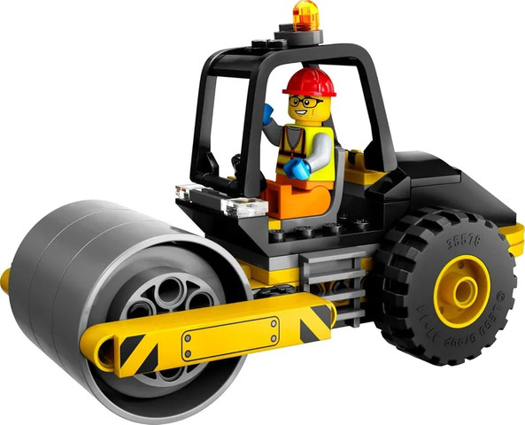 לגו סיטי מכבש קיטור לעבודות עפר 60401 - Lego