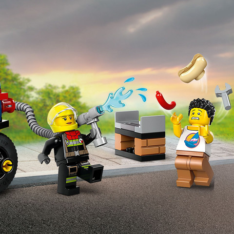 לגו סיטי אופנוע חילוץ מאש 60410 - Lego