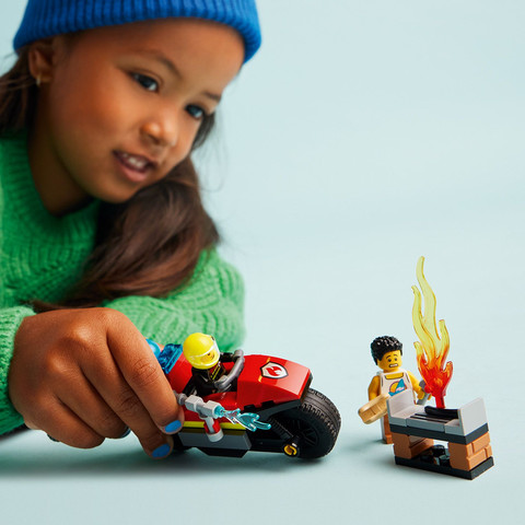 לגו סיטי אופנוע חילוץ מאש 60410 - Lego