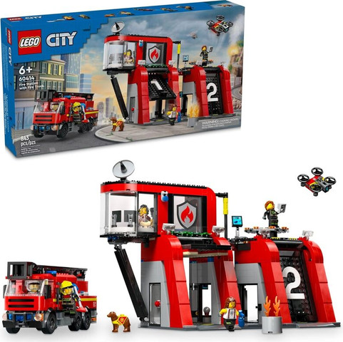 לגו סיטי תחנת כיבוי עם כבאית 60414 - Lego