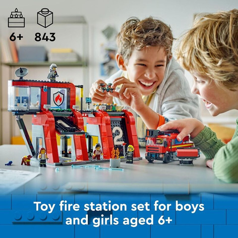 לגו סיטי תחנת כיבוי עם כבאית 60414 - Lego