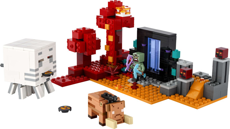 לגו מיינקראפט - מארב הפורטל לנת’ר 21255 - Lego