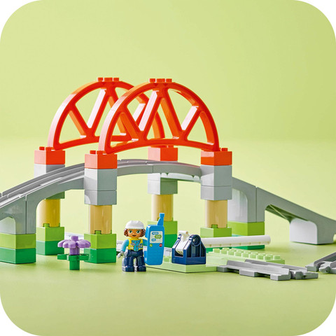 לגו דופלו - ערכת הרחבה של גשר רכבת ומסילות  10426