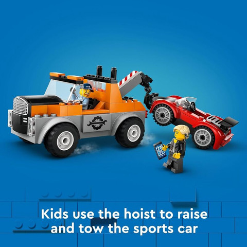 לגו סיטי משאית גרר ותיקון רכב ספורט 60435 - Lego