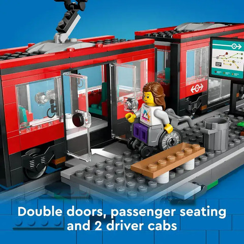 לגו סיטי “חשמלית” ותחנה במרכז העיר 60423 - Lego