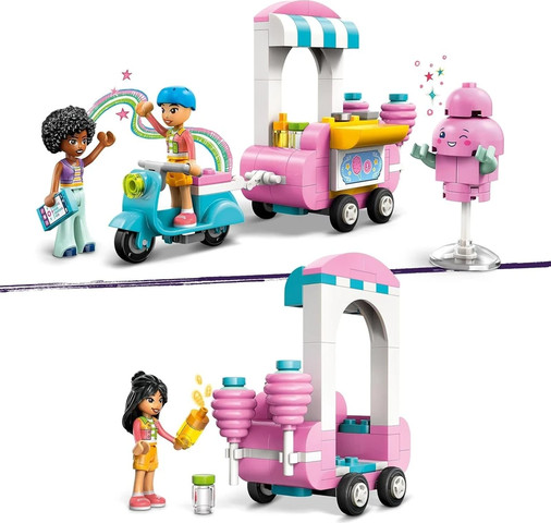 לגו חברות - דוכן למכירת צמר גפן מתוק וקטנוע 42643 - Lego