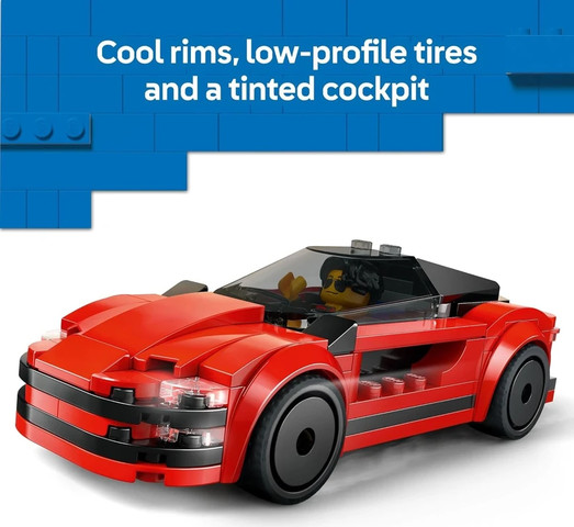 לגו סיטי מכונית ספורט אדומה 60448 - Lego