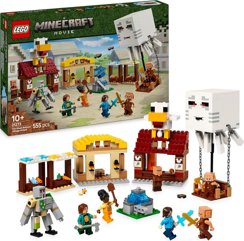 לגו מיינקראפט התקפת הכפר מבלון הגאסט 21273 - Lego