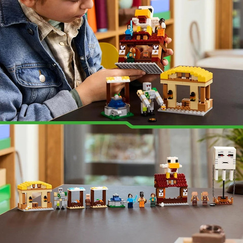 לגו מיינקראפט התקפת הכפר מבלון הגאסט 21273 - Lego