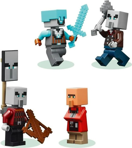 לגו מיינקראפט מוצב הפילאג’רים וראבאג’ר 21278 - Lego