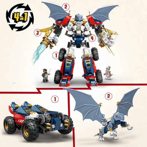 לגו נינג'גו אולטרה רובוט משולב של זאין 71834 - Lego