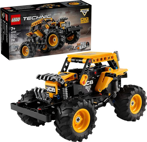 לגו טכניק רכב Monster Jam DIGatron עם מנגנון משיכה לאחור 42199 - Lego