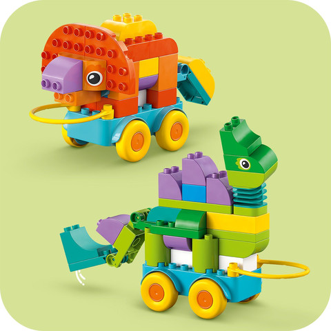 לגו דופלו - 3 ב-1 דינוזאורים על גלגלים  10451