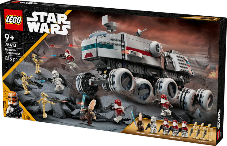 לגו מלחמת הכוכבים רכב Juggernaut של הרפובליקה 75413 - Lego
