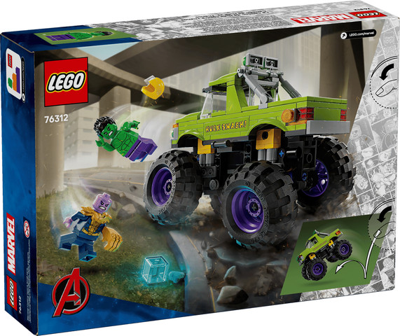לגו Marvel – משאית הענק הירוק נגד תאנוס (76312) LEGO