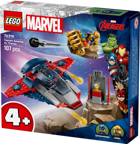 לגו גיבורי על קפטן אמריקה נגד ת‘אנוס 76319 - Lego