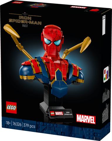 לגו גיבורי על פסל ראש של איירון ספיידרמן 76326 - Lego