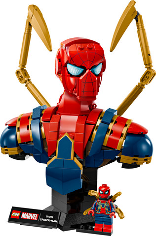 לגו גיבורי על פסל ראש של איירון ספיידרמן 76326 - Lego